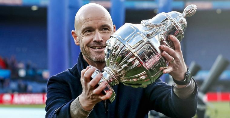 Overmars rekent op Ten Hag: 'We gaan niet weer van trainer wisselen'