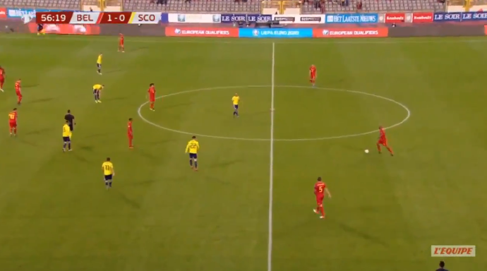 GOAL! Lukaku zet Rode Duivels op geruststellende 2-0 voorsprong tegen Schotland