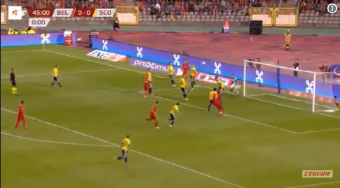 GOAL! Lukaku breekt de ban en zet Rode Duivels op voorsprong tegen Schotland