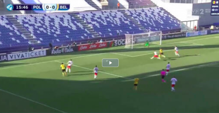GOAL: Jonge Duivels komen op voorsprong na knap doelpunt Leya Iseka