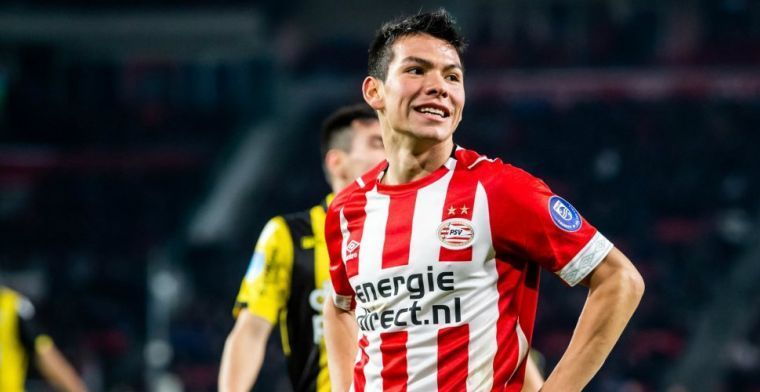 'Raiola recibe una tentadora oferta de España para el atacante del PSV Lozano'