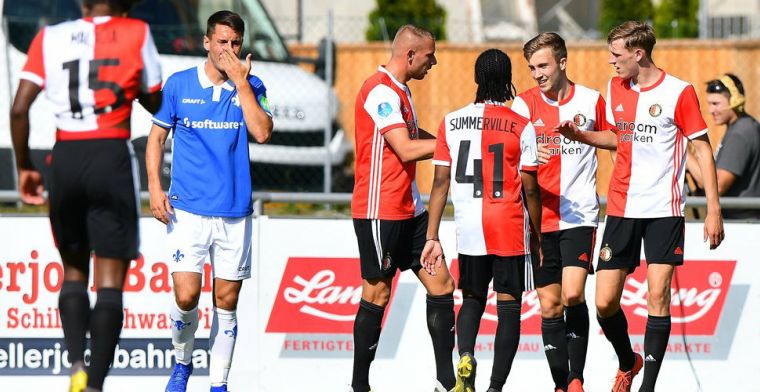 Feyenoord wint dankzij talenten nipt van Duitsers bij officieus debuut Kelly