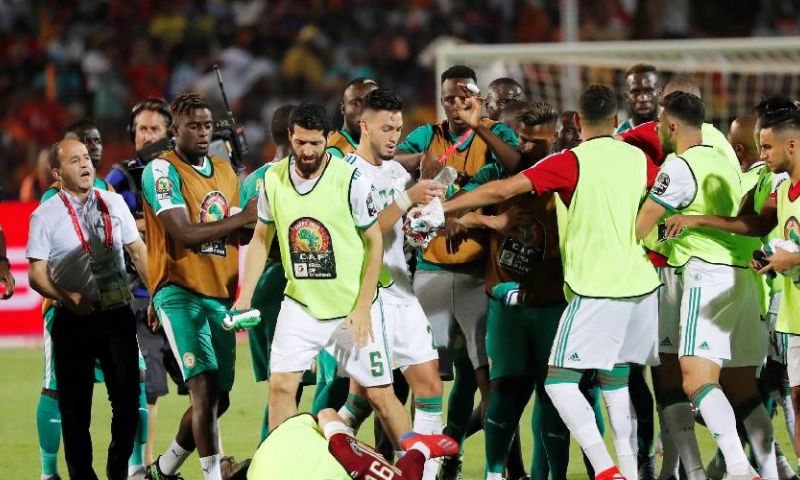 Algerije wint opgefokte Afrika Cup-finale na vroeg openingsdoelpunt Image: Algerije wint opgefokte Afrika Cup-finale na vroeg openingsdoelpunt