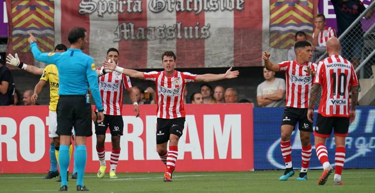 Nijhuis keurt betwistbare Sparta-goal goed: 'Ik durfde niet te hard te juichen'