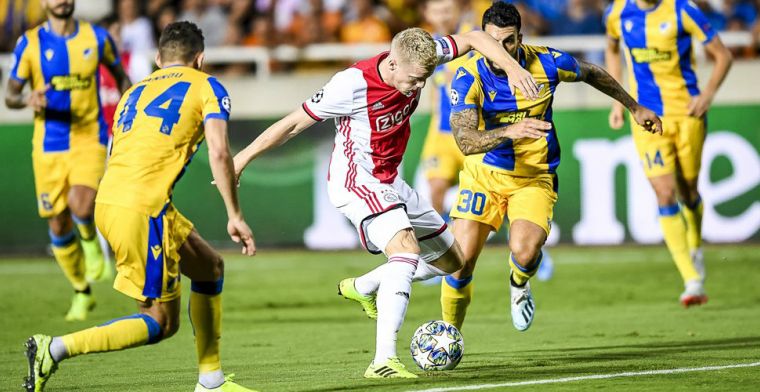 Van de Beek tast in het duister: 'Ik weet niet wat er daarna gebeurde...'