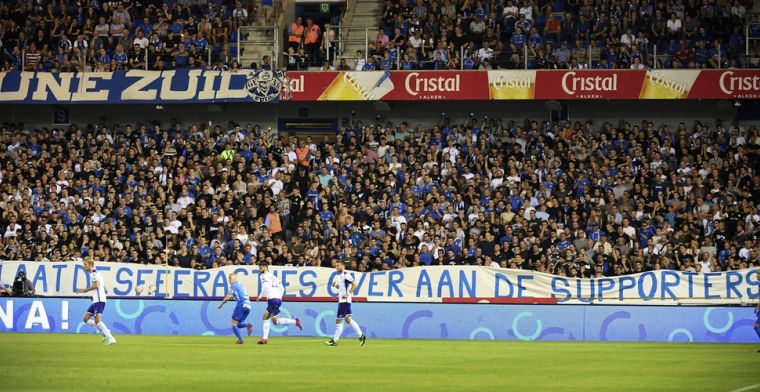Supporters van Genk komen met duidelijke boodschap voor bestuur en sponsor