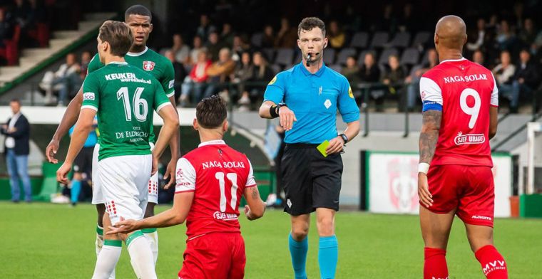 Lachwekkende schwalbe tijdens FC Dordrecht-MVV: Het zag er niet uit, of wel?