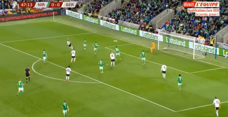 Absolute wereldgoal in groep Oranje: Duitsland leidt tegen Noord-Ierland