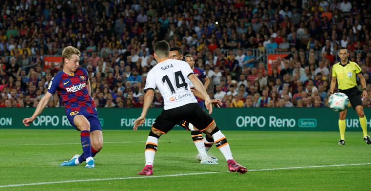 De Jong na eerste Barcelona-goal: Dus dan ben ik nu van het gezeur af