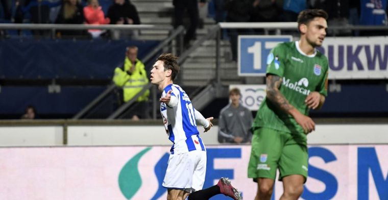 Heerenveen dankt Van Bergen en trakteert fans op eerste thuiszege
