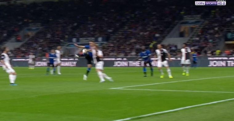 Opnieuw drama voor De Ligt: oliedomme handsbal levert Inter strafschop en goal op