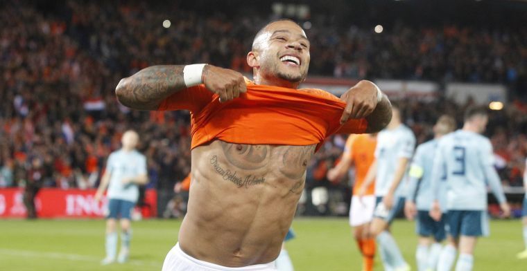 Forse tegenvaller voor Oranje: Memphis haakt af voor duel met Wit-Rusland