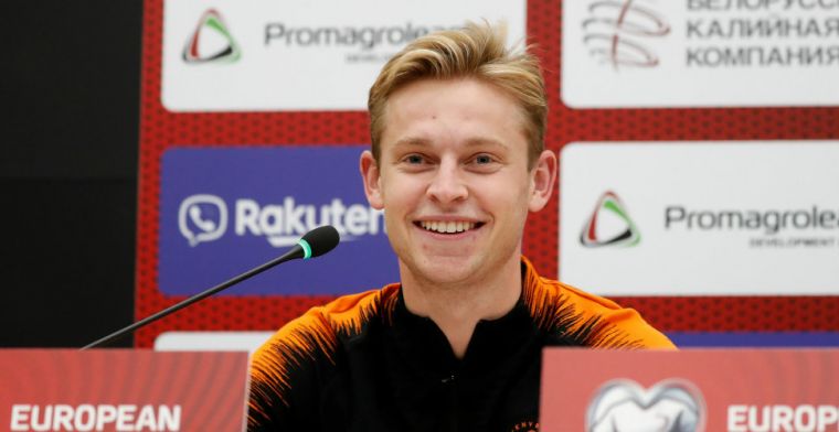De Jong merkt dat er met respect over Oranje wordt gesproken: 'Bij Barça zeker'