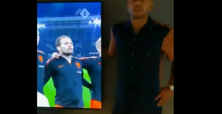 Wilhelmus zingen 'met het team': briljante beelden vanuit de huiskamer van Memphis
