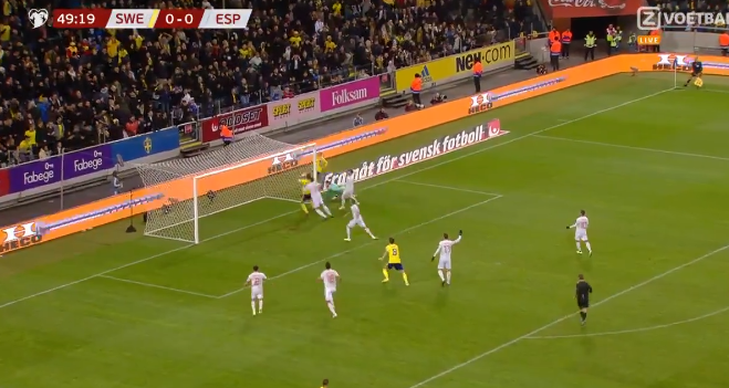 Twee miraculeuze reddingen De Gea niet genoeg: Zweden stunt tegen Spanje