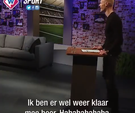 Beugelsdijk maakt 'debuut' als sportpresentator: 'Ben er weer klaar mee, hahaha'