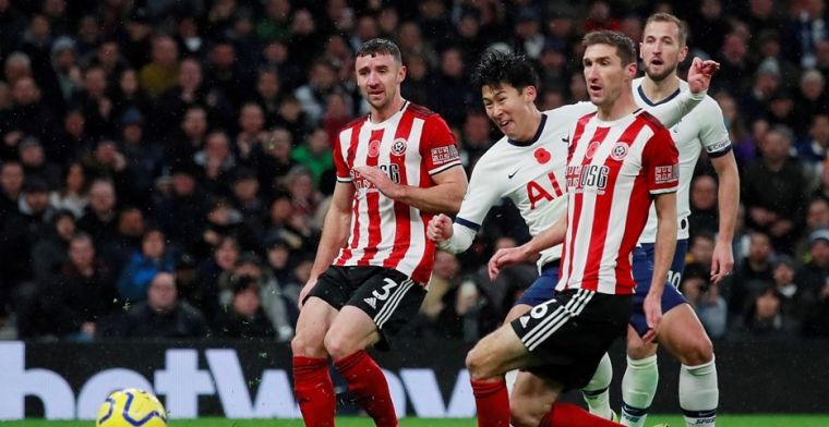 Dramatisch Tottenham wint ondanks hulp van VAR thuis niet van Sheffield United