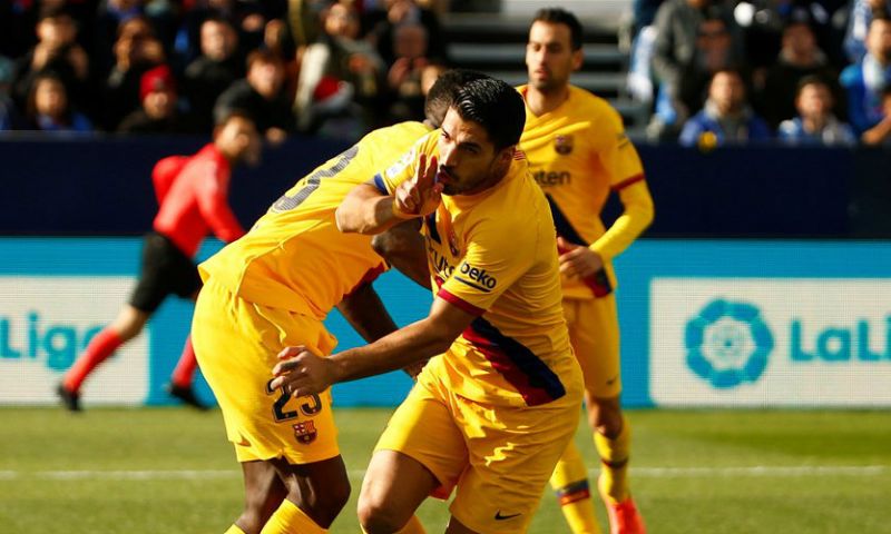 Barcelona komt met de schrik vrij tegen hekkensluiter Leganes na klutsgoal Vidal Afbeelding: Barcelona komt met de schrik vrij tegen hekkensluiter Leganes na klutsgoal Vidal