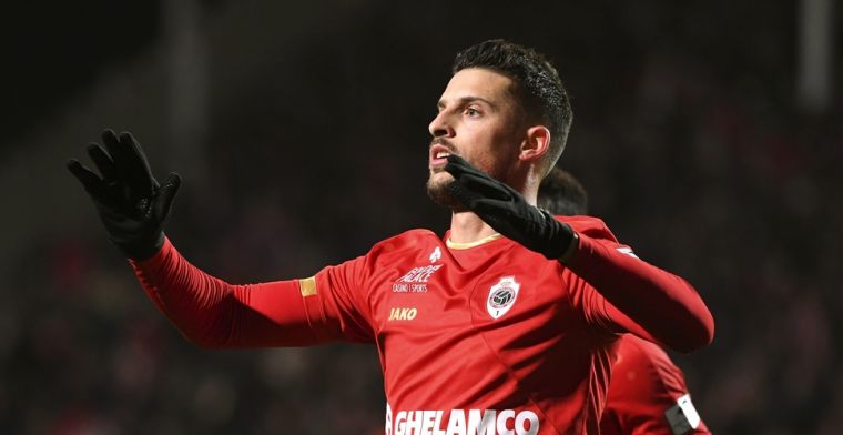 Antwerp heist zich naar tweede plek na doelpunt Mirallas en zege tegen KVM