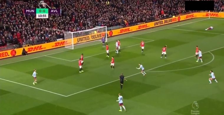 Aston Villa-ster Grealish verbijstert De Gea op Old Trafford met geniale boogbal