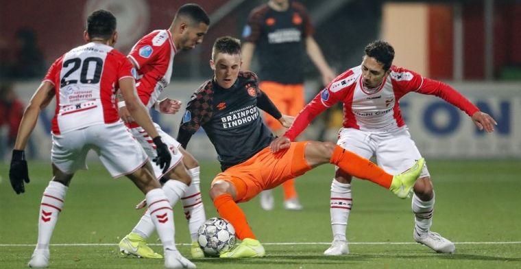 Ook Emmen snoept PSV punten af en voert de druk op Van Bommel op