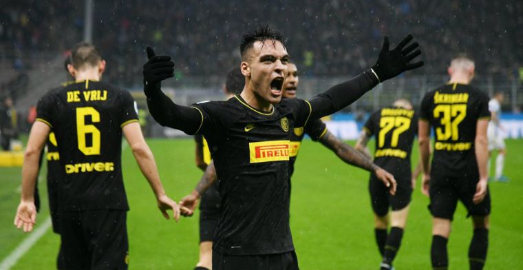 Inter profiteert dankzij dubbelslag Martínez optimaal van uitglijder Juventus