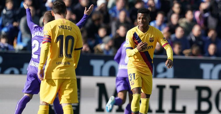Contractnieuws van Barça: voorzitter Bartomeu en supertalent Fati schudden handen