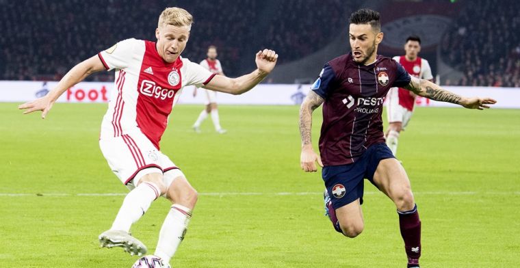 Van de Beek: 'Willem II heeft het goed gedaan, maar wij waren slecht'