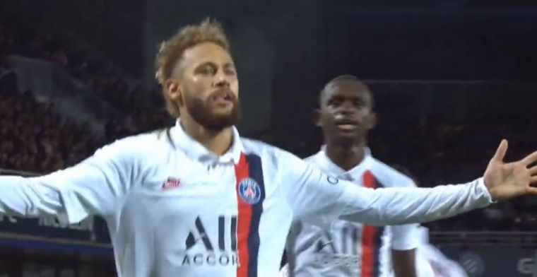 PSG met schrik vrij dankzij supervoorhoede: Neymar maakt schitterende vrije trap
