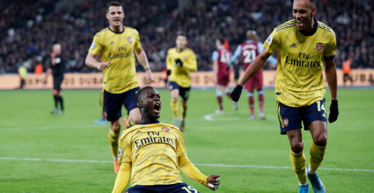 Arsenal draait wedstrijd in negen minuten helemaal om en wint weer eens