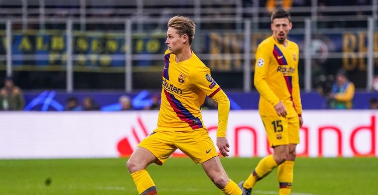 Beelden van balende Frenkie de Jong gaan viral: 'Echt zonde dat Ajax eruit ligt'