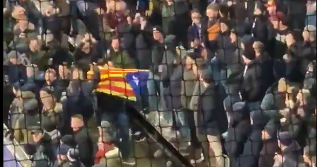Club Brugge-fans pesten die van Real Madrid met Catalaanse vlag