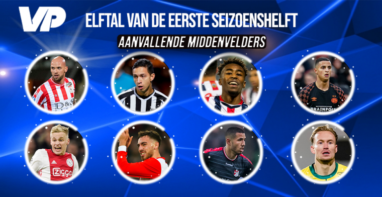 VoetbalPrimeur Elftal van de Eerste Seizoenshelft: aanvallende middenvelders