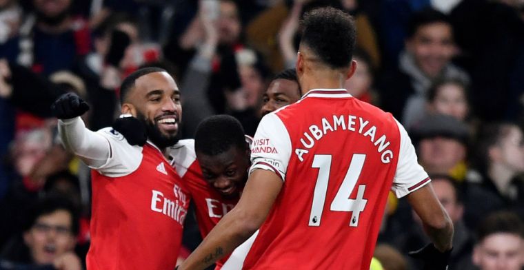 Arsenal boekt comfortabele overwinning op inspiratieloos United, Pépé blinkt uit
