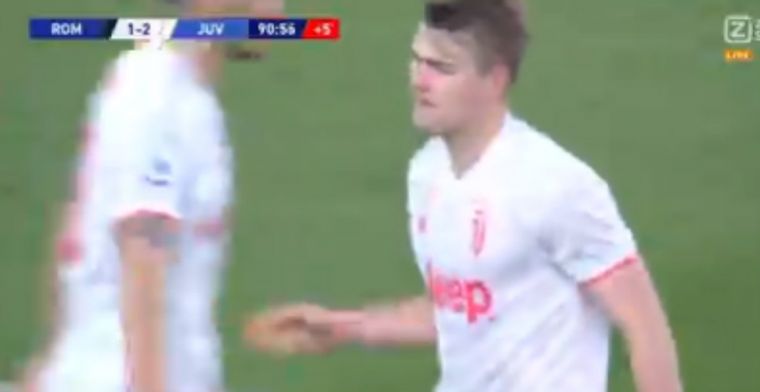 De Ligt on fire: Nederlander houdt Juventus op de been met geweldige tackle