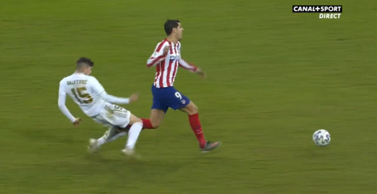Alles voor het team: Valverde trekt aan noodrem bij Morata en leidt Real-zege in