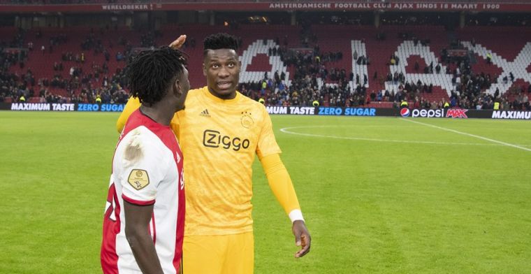 Onana over 'jongere broertje' bij Ajax: 'Vanaf de eerste dag heb ik hem begeleid'