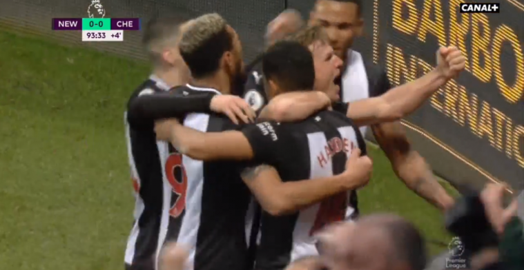 Niet te geloven: Newcastle maakt er in 94e minuut nog 1-0 van tegen Chelsea