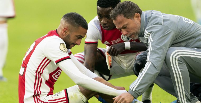 Ten Hag fel na Ziyech-blessure: 'Hoe kun je dat als ervaren analist zeggen?'