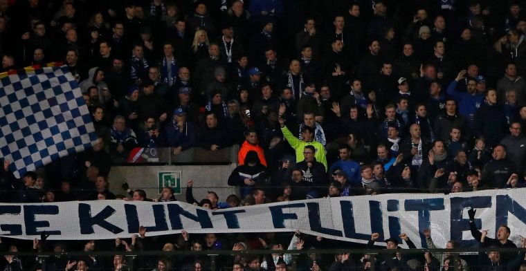 Trommels, trommels en nog eens trommels! Genk-fans uiten ongenoegen met spandoek