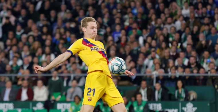 Setién looft Frenkie de Jong: 'Ik denk niet dat er voor hem een top is'