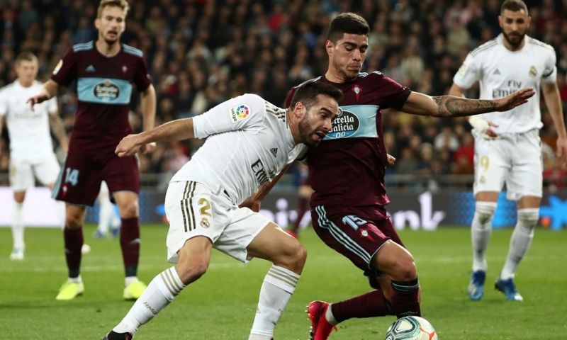 Real laat zich verrassen: Celta vloert Courtois twee maal bij terugkeer Hazard Afbeelding: Real laat zich verrassen: Celta vloert Courtois twee maal bij terugkeer Hazard