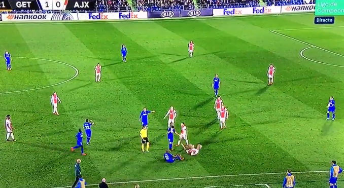 Babel is gezuig Getafe zat: perfecte imitatie van Ajax-aanvaller