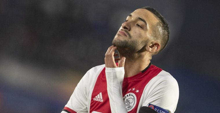 Tegenvaller voor Ajax: smaakmaker Ziyech tóch niet inzetbaar tegen Getafe