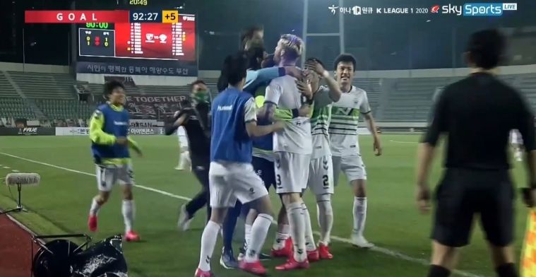 Wat een droomdebuut! Veldwijk maakt in minuut 93 de winnende in Zuid-Korea