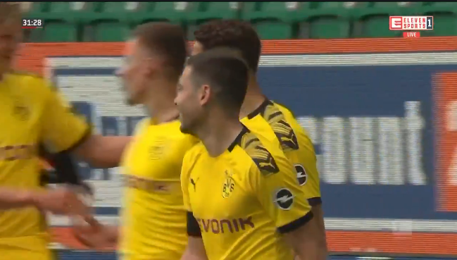 GOAL: Hazard weer goed voor assist bij Dortmund, voorsprong tegen Wolfsburg