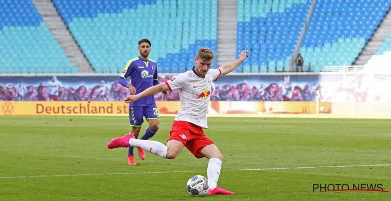Opnieuw Werner! Hij houdt Lewandowski in het vizier na 23ste treffer