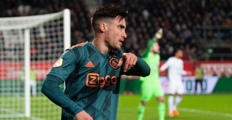 Honderdste Ajax-wedstrijd Tagliafico komt er niet: 'Zijn bezig met een transfer'