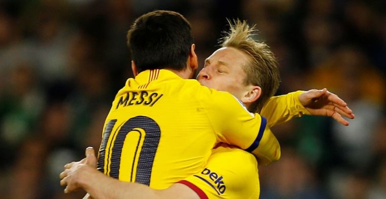Kamp-Frenkie de Jong reageert verbaasd op Messi-gerucht: 'Complete onzin'