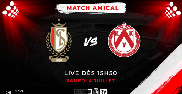LIVE: Standard neemt het op tegen KV Kortrijk